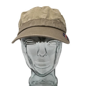 Iceland Established 874 Military Cadet Cap Brown Icelandic Flag Size S 54 cm Hat